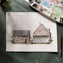 Load image into Gallery viewer, Custom Watercolour House Portrait