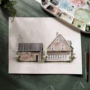 Custom Watercolour House Portrait